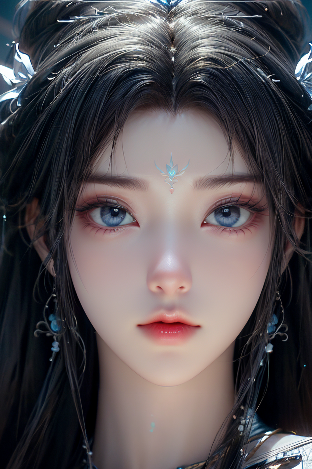 00576-2870736834-_lora_QingYi_0.8_,_lora_GoodHands-beta2_1_,_lora_Detail Tweaker LoRA (细节调整)_0.6__qingyi, 1girl, solo, forehead mark, hair orname.png